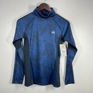 Kari Traa Fierce Long Sleeve Top Womens XS Baselayer Royal Blue Color‎ Block